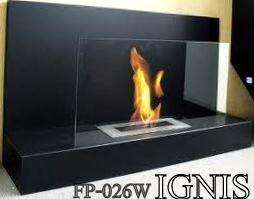 IGNIS Bio Ethanol Fireplace Wall mount Ventless 26w  