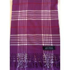  Plaid Tartan 100% Cashmere Scarf Made in Scotland: Everything Else