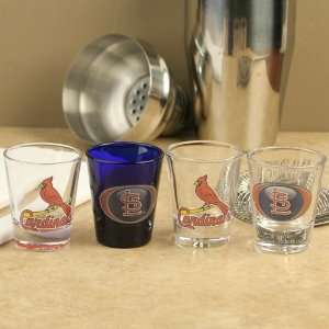    St Louis Cardinals 4 Pack Shot Glass Set