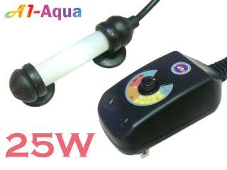 UP 25W Aquarium Mini Submersible Auto Heater w/ Control  