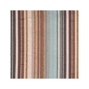  Stripe Aqua/cocoa 14817 680 by Duralee