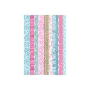   Blossom Die cut Punch out pc 8x12 ribbons 5Pk 
