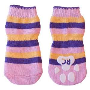  RC Pet Products Pawks Dog Socks, Small, Pink Stripes: Pet 