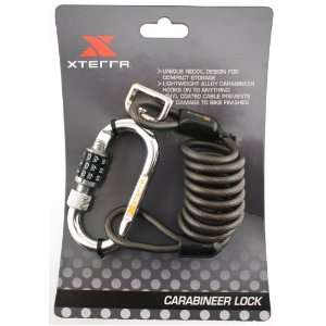    XTERRA CARABINEER Combination Lock Bike Cable 6mm: Home & Kitchen
