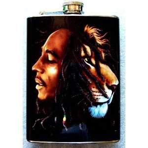   Flask Stainless Steel 8oz Heart of a Lion FB4: Everything Else