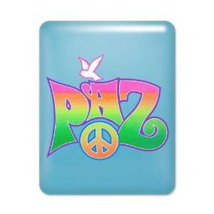   Blue Paz Spanish Peace with Dove and Peace Symbol 