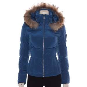 Bogner Mirca D Womens Embroidered Down Jacket w/ Fur:  