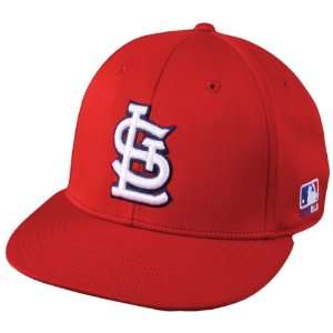 MLB BAMBOO FLAT BRIM Flex FITTED Lg/XL St Louis CARDINALS Home RED Hat 