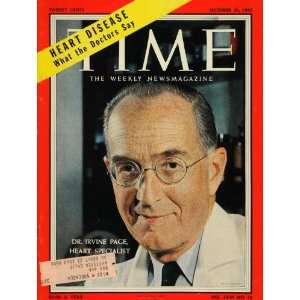  1955 Cover Time Heart Disease Doctor Irvine Page Medic 
