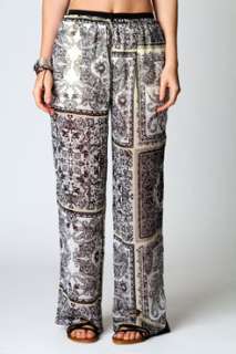 Home > Clothing > Trousers > Lolly Scarf Print Chiffon Wide Leg 