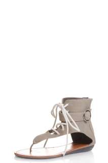 Kate Lace Up Thong Gladiators With Side Buckle Detail at boohoo