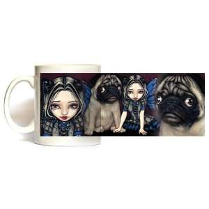 Pug Pixie Mug by Artist Jasmine Becket Griffith 11oz Coffee Mugs 