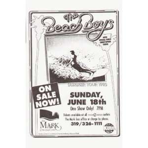  Beach Boys Illinois Original Concert Poster 1995