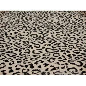  Taffeta Black Flocking Leopard Fabric Per Yard Arts 