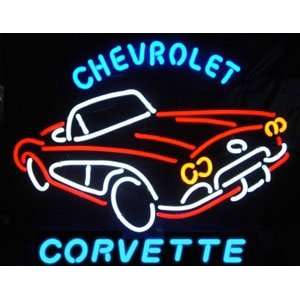 Vintage Chevy Corvette Neon Sign
