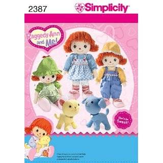   Andy Doll, Clothes & Tote Bag Patterns   Simplicity 5868 Toys & Games