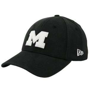  New Era Michigan Wolverines Black Stretch Fit Hat: Sports 