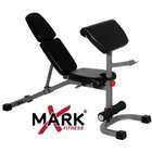 XMark Fitness FID Weight Bench with Preacher Curl