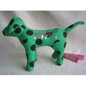  Victorias Secret Green Dog with Black Polka Dots: PINK 