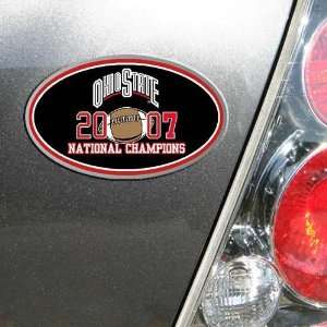  Ohio State Buckeyes 2007 National Champions Auto Emblem 