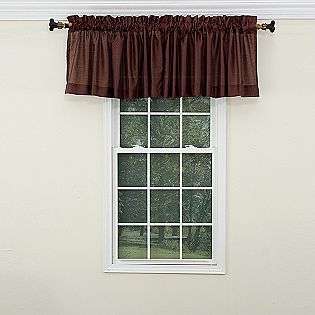 54 in. x 20 in. Parker Faux Silk Valance  Colormate For the Home 