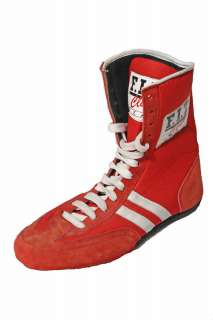 New, Red/ White, Suede, Boxing Boots  