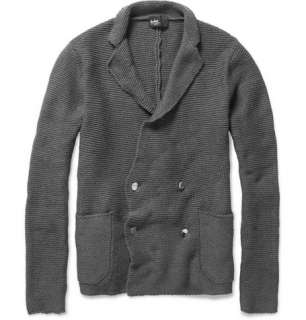Kolor Double Breasted Knitted Cotton Blend Cardigan  MR PORTER
