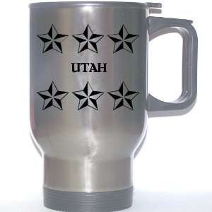   Name Gift   UTAH Stainless Steel Mug (black design) 