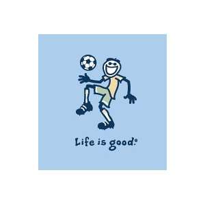 Life Is Good Juggle Soccer on Sky Girls Tee
