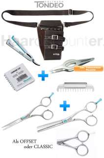 Tondeo SPIDER SCHEREN SET Offset/Classic Schere mit Friseur 