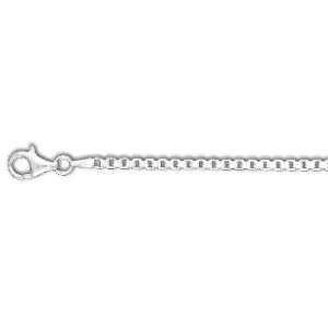  Sterling Silver 24 Inch X 2.4 mm Box Chain Necklace 