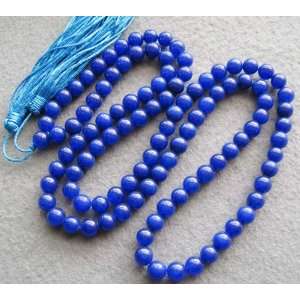  Tibet Buddhist 108 Lapis Stone Beads Prayer Mala Necklace 