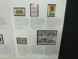   1982 US POSTAL SERVICE MINT SET OF COMMEMORATIVE STAMPS COLLECTION,MNH