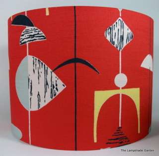 1950s Sanderson Mobiles Fabric Retro Vintage Handmade Lampshade, 12 