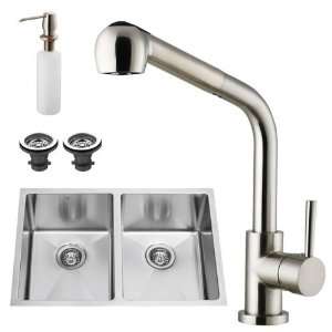   Industries VG15028 Undermount Faucet Dispenser Kitchen Sink, Steel