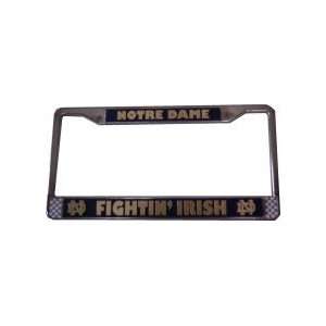    Notre Dame Irish Chrome Auto Frame *SALE*: Sports & Outdoors