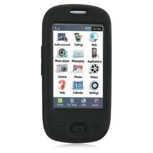  For Samsung Highlight T749 Black Silicone Skin Case Cell 