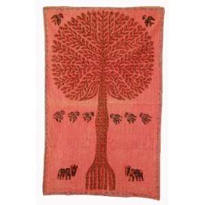  Majestic Tree of Life Cotton Wall Hanging Tapestry with 