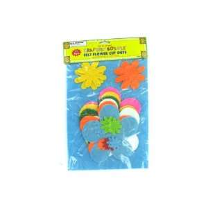   Pack of 54   Felt flower cut outs (Each) By Bulk Buys 