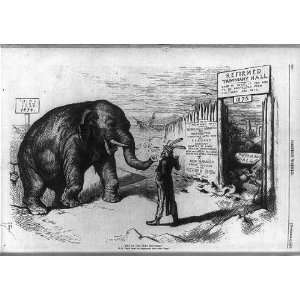 Cartoon,Tammany Hall,1875,Uncle Sam,Third Term Trap