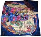 100 % pure silk art oil painting square 35 scarf wrap s $ 16 99 time 