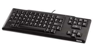 Hama Großtasten PC   Tastatur in schwarz, EXTRA große T  