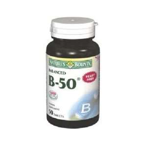  Natures Bounty Vitamin B 50 Complex Balanced High Potency 
