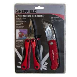  Sheffield 58144 2 Piece Multi Tool and Utility Knife