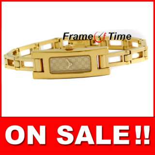 GUCCI Ladies Gold GG Swiss Dress Bracelet G Watch 3900  