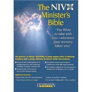 Holy Bible: New International Version Minister Black 
