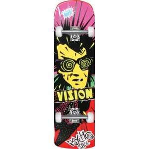  Vision Og Psycho Stick Complete Skateboard   10x30.5 Red W 