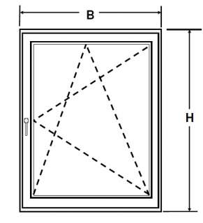 Fenster Kunststofffenster 1 flügelig, 70cm breit, NEU  