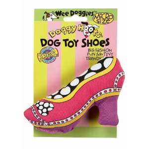   630233 Wee Doggies Micro Dog Toy Shoes Polka Dot Pump: Pet Supplies