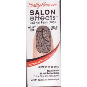 Sally Hansen Salon Effects   606 Antique Chic / Rock of Ages   Nail 
